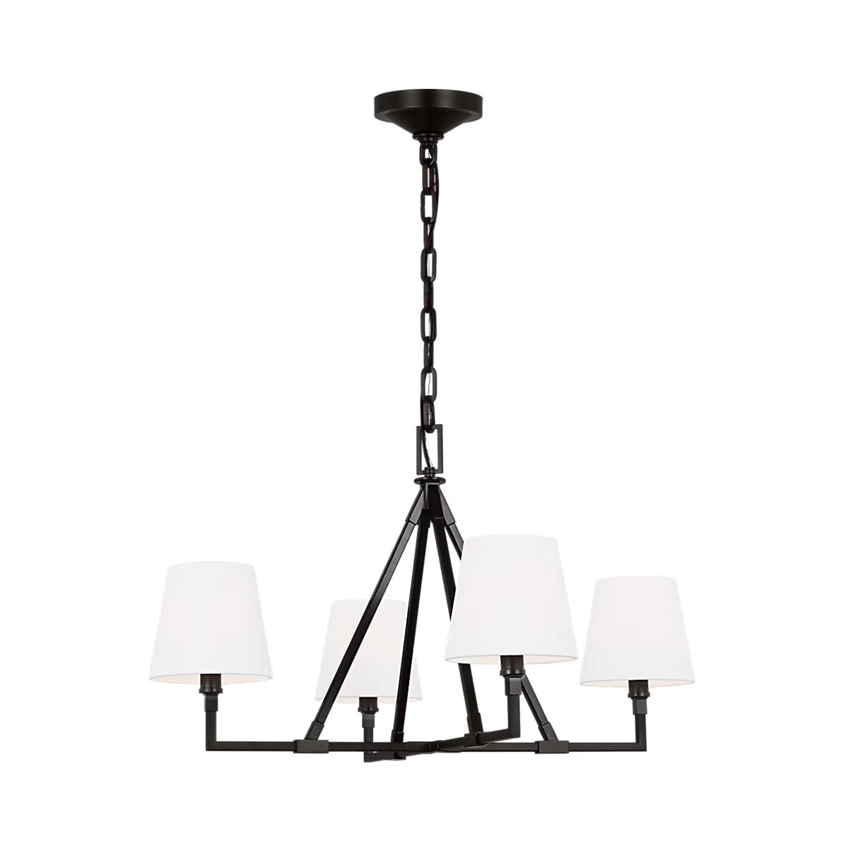 Perth Chandelier in Aged Iron (31-Inch).