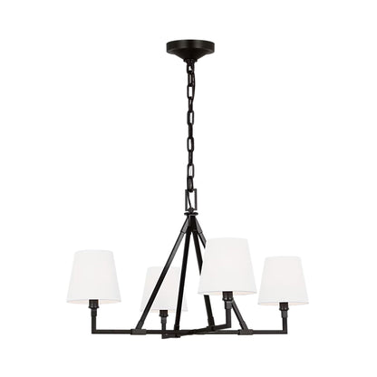 Perth Chandelier in Aged Iron (31-Inch).