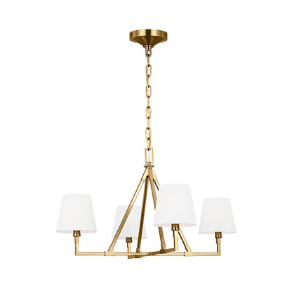 Perth Chandelier in Burnished Brass (31-Inch).