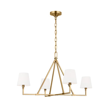 Perth Chandelier in Burnished Brass (40-Inch).