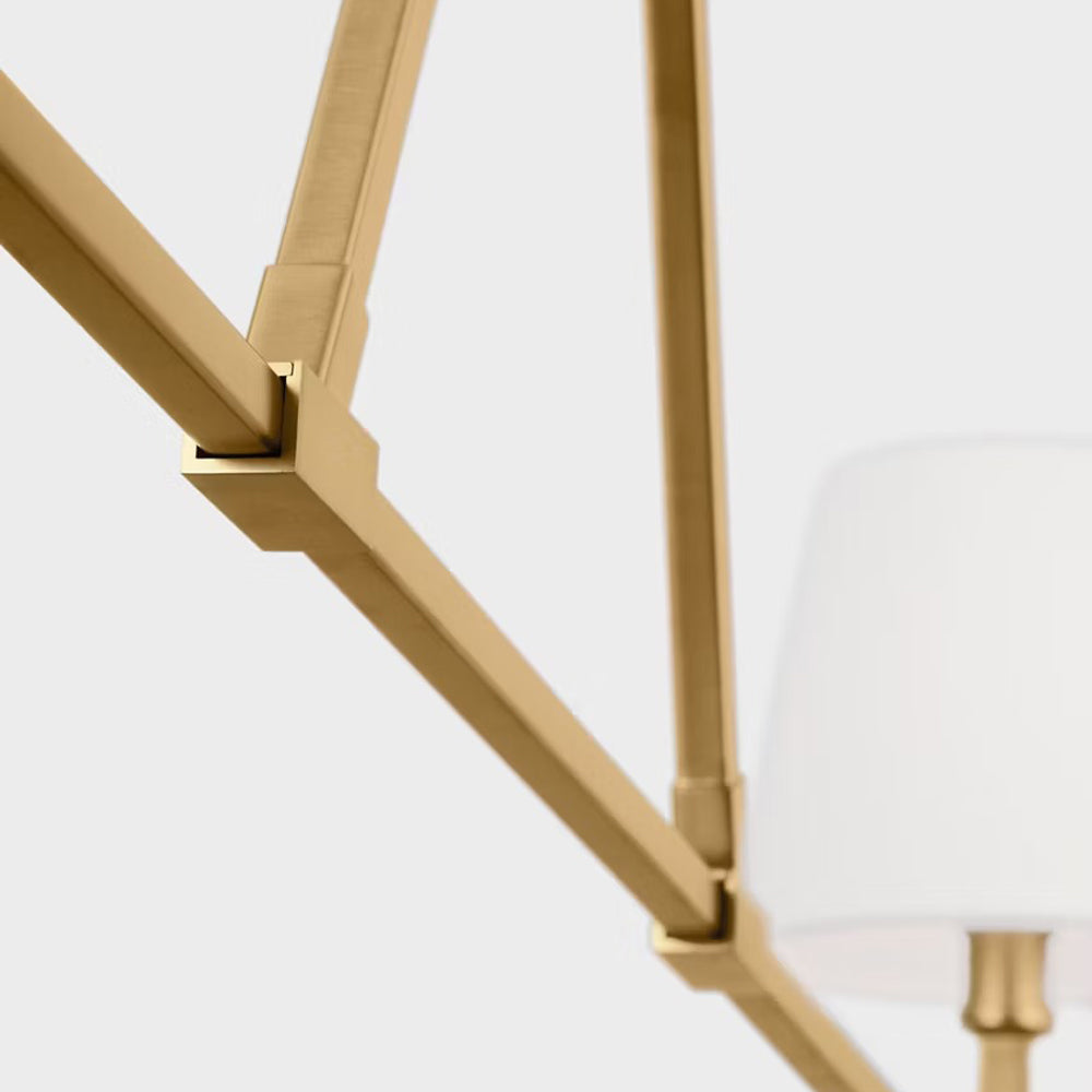 Perth Linear Chandelier in Detail.