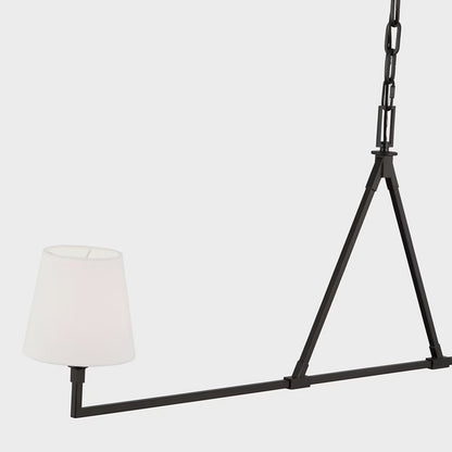 Perth Linear Chandelier in Detail.