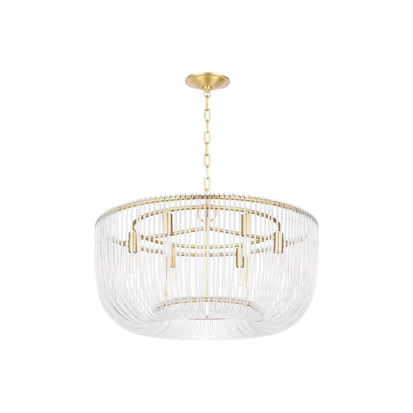Pierce Pendant Light in Burnished Brass (Medium).