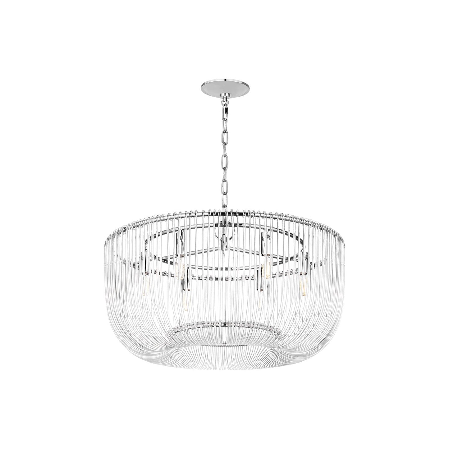 Pierce Pendant Light in Polished Nickel (Medium).