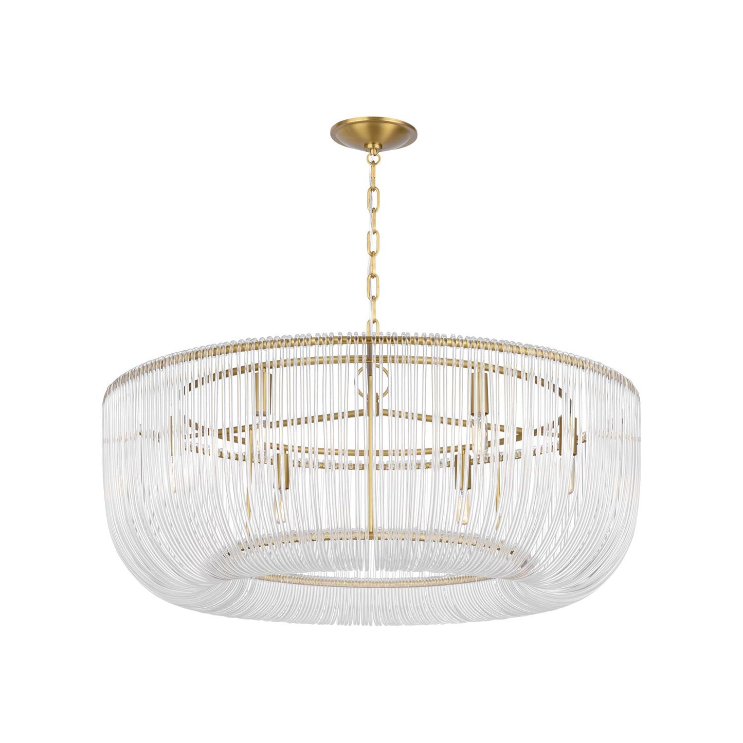 Pierce Pendant Light in Burnished Brass (Large).