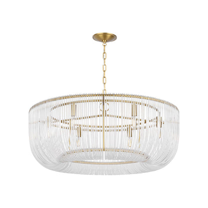 Pierce Pendant Light in Burnished Brass (Large).