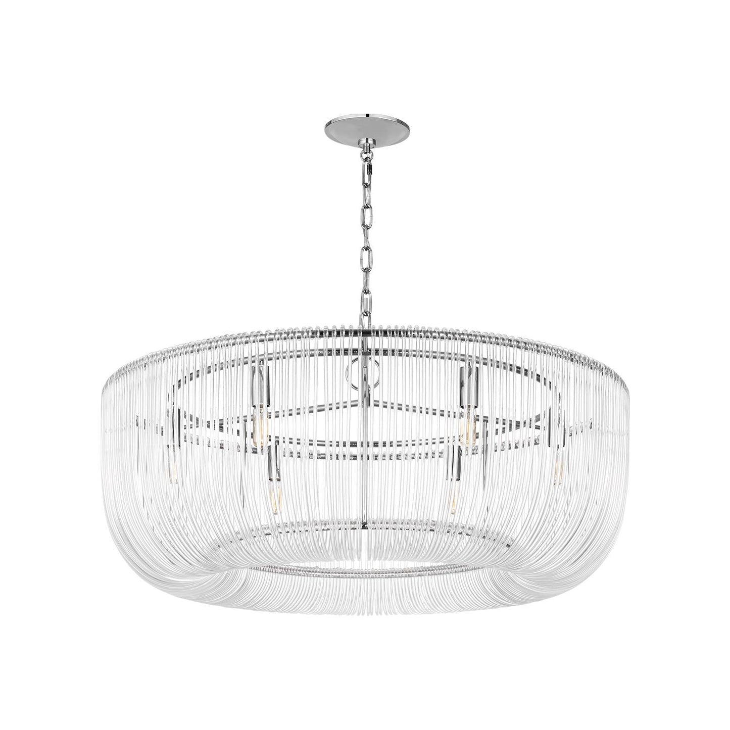 Pierce Pendant Light in Polished Nickel (Large).