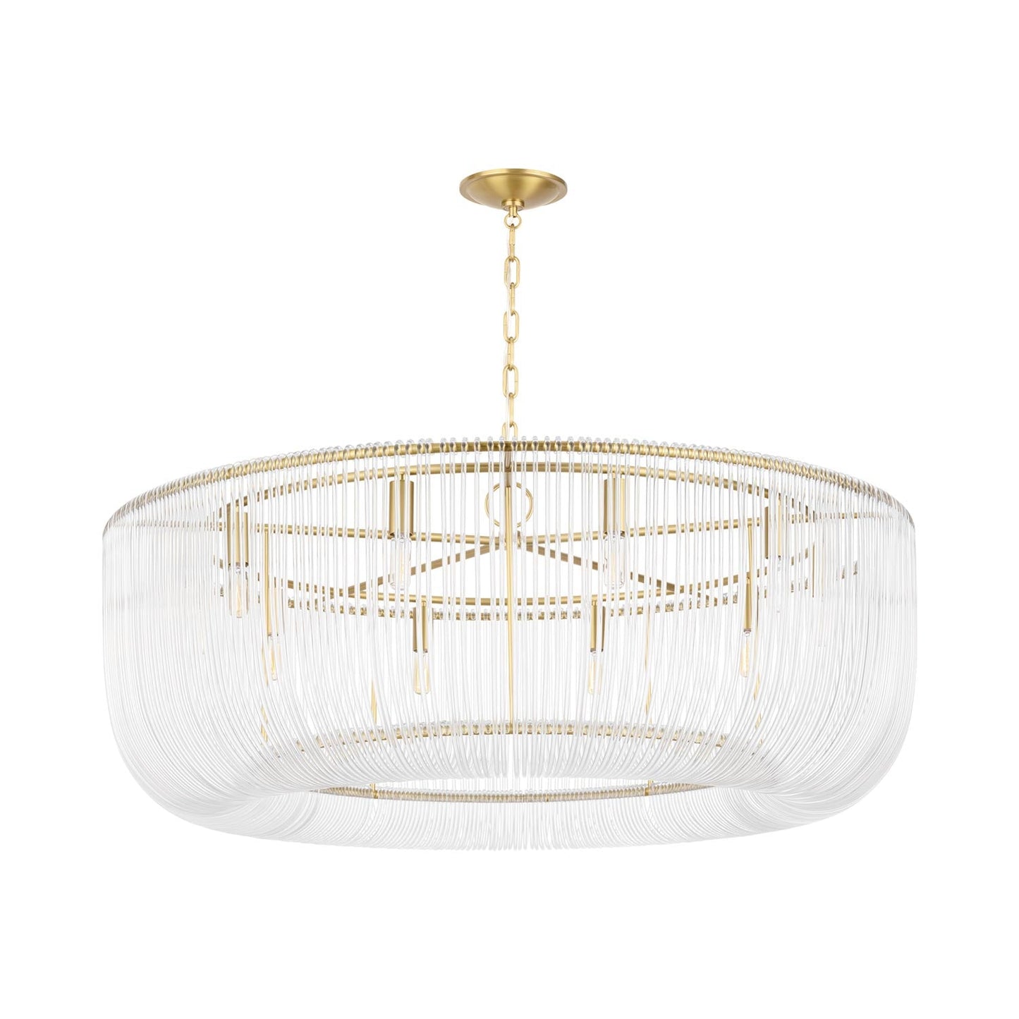 Pierce Pendant Light in Burnished Brass (X-Large).