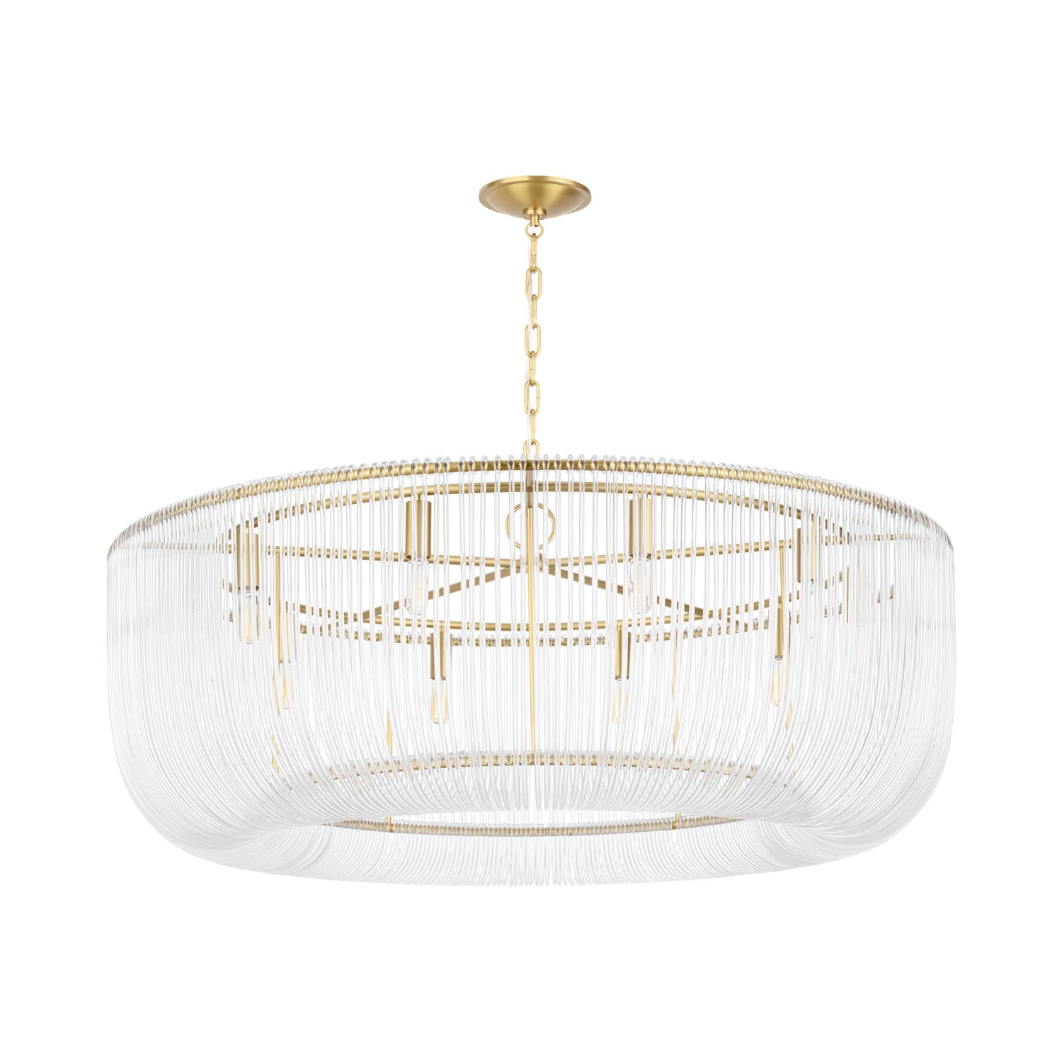 Pierce Pendant Light in Burnished Brass (X-Large).