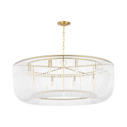 Pierce Pendant Light in Burnished Brass (X-Large).