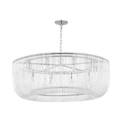 Pierce Pendant Light in Polished Nickel (X-Large).