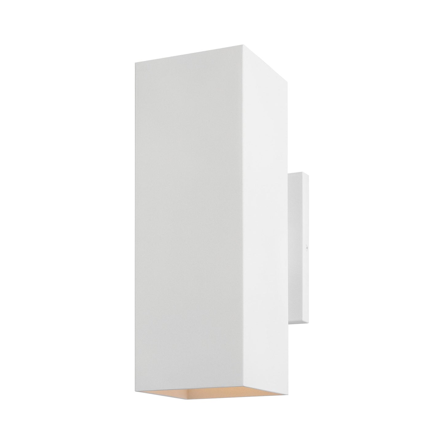 Pohl Outdoor Two Light Wall Light in Textured White (Small).