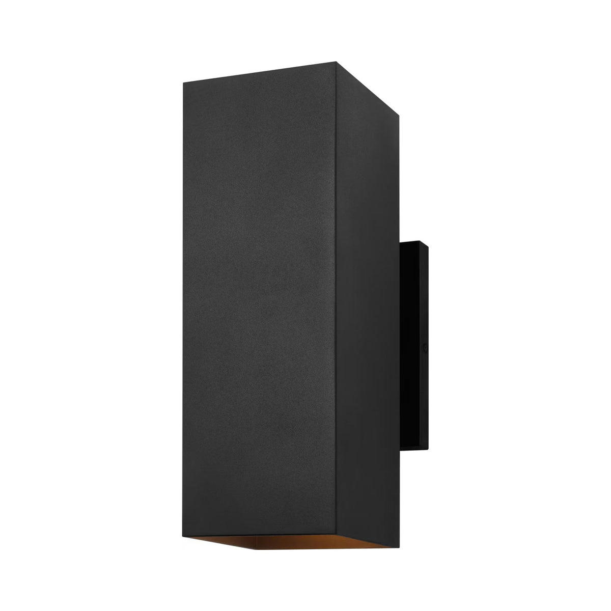 Pohl Outdoor Two Light Wall Light in Textured Black (14.25-Inch).