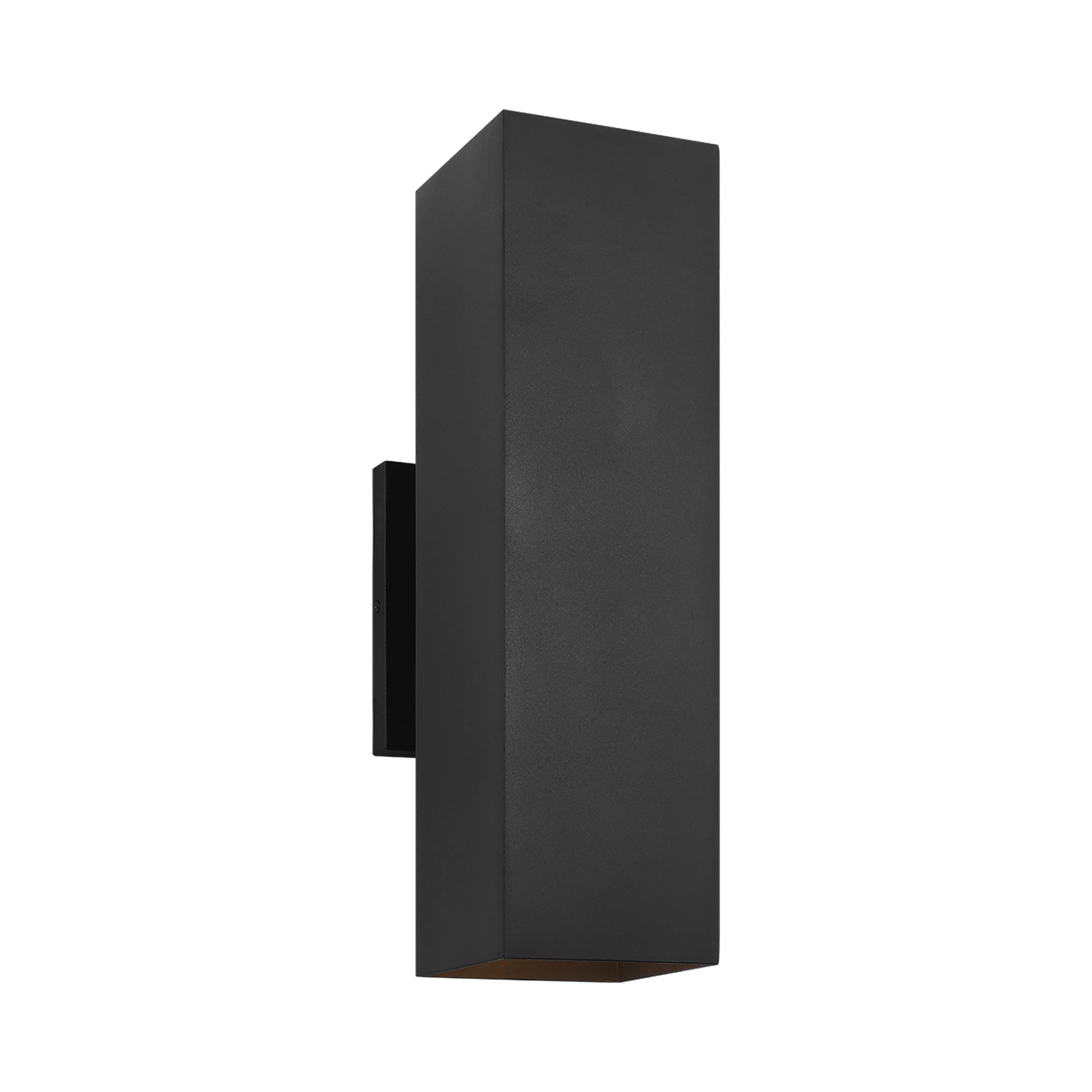 Pohl Outdoor Two Light Wall Light in Textured Black (Large).