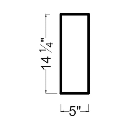 Pohl Outdoor Two Light Wall Light - line drawing.