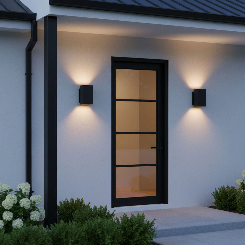 Pohl Outdoor Wall Light in Outside Area.