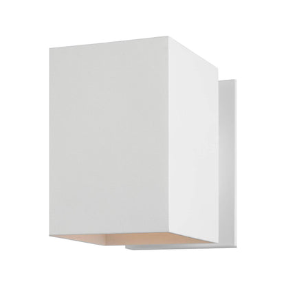Pohl Outdoor Wall Light in Textured White (Small).