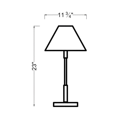 Porteau Table Lamp - line drawing.