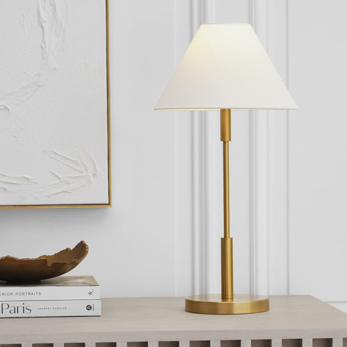 Porteau Table Lamp in living room.