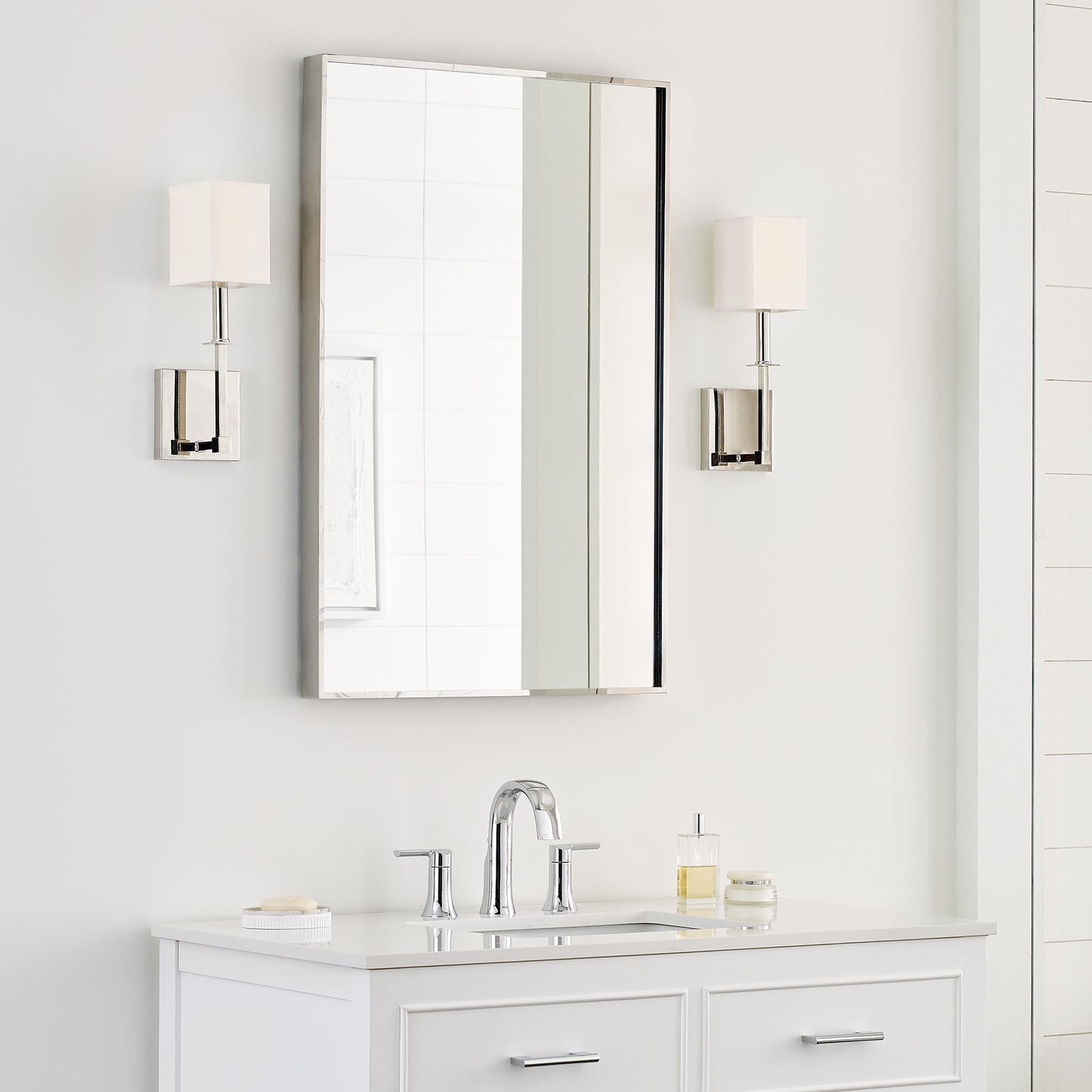 Quinn Bath Wall Light in bathroom.