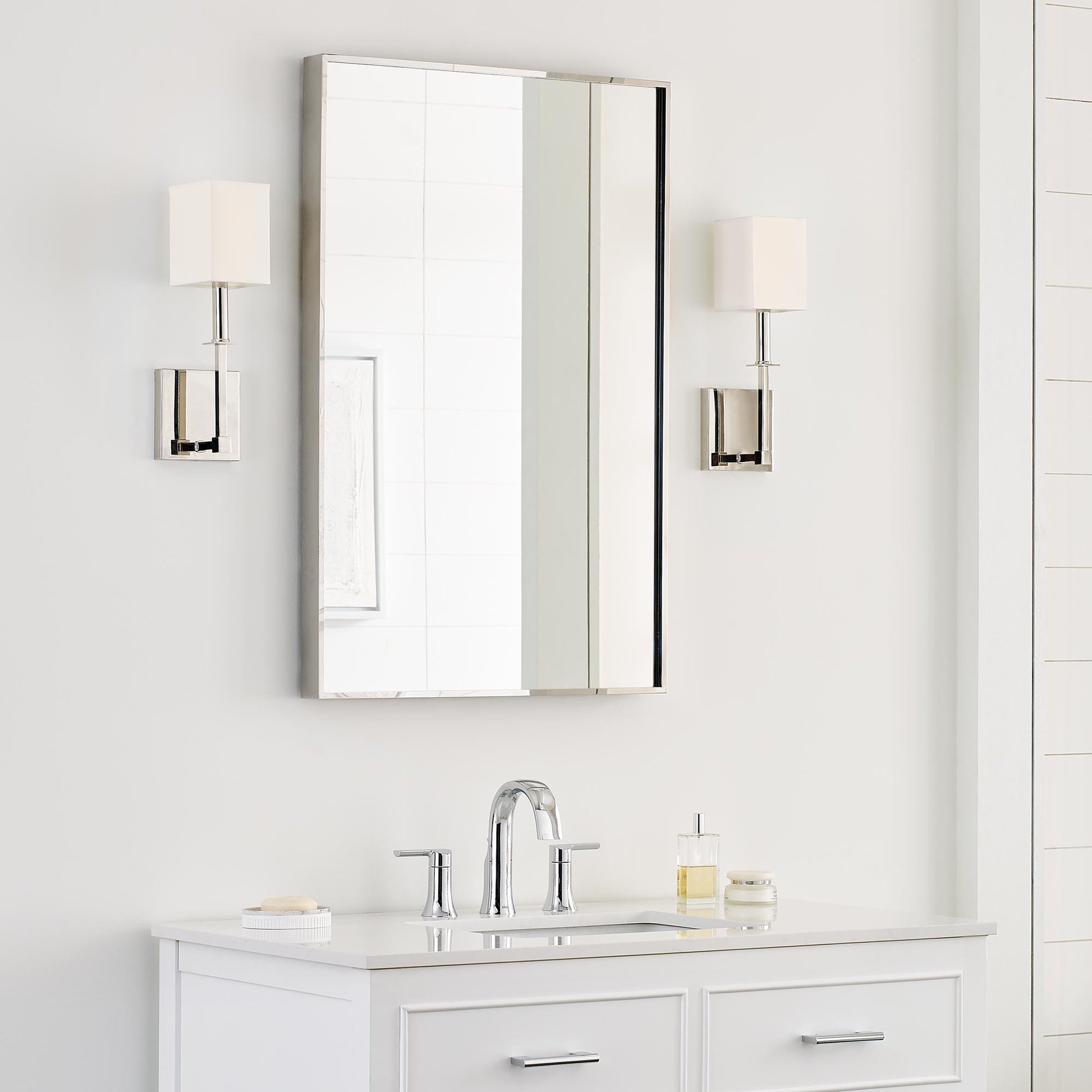 Quinn Bath Wall Light in bathroom.