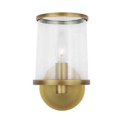 Reynolds Bath Vanity Light in Time Worn Brass (Small).