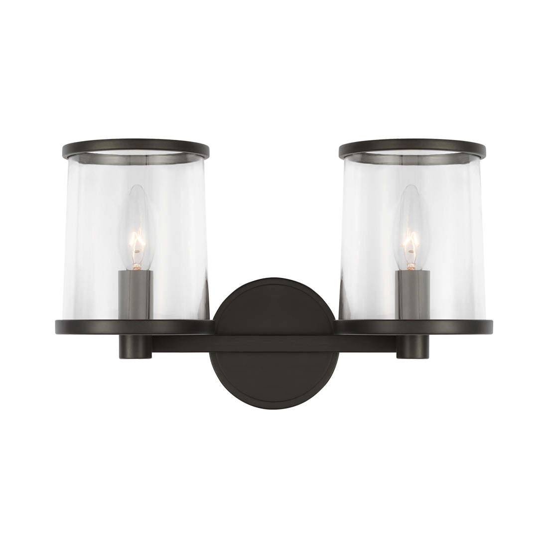 Reynolds Bath Vanity Light in Aged Iron (Medium).