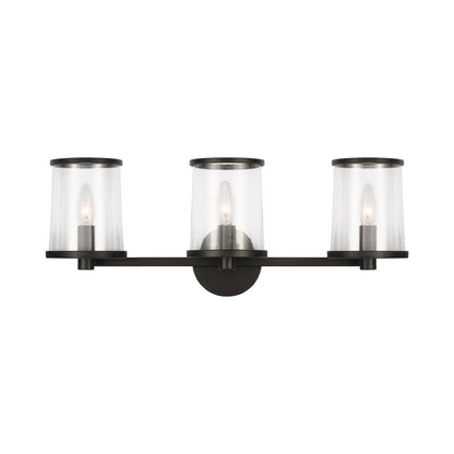 Reynolds Bath Vanity Light in Aged Iron (Large).
