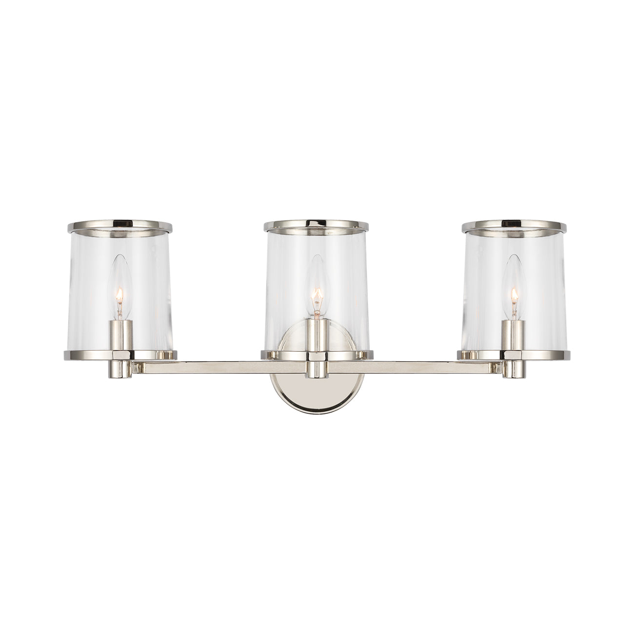 Reynolds Bath Vanity Light in Polished Nickel (Large).