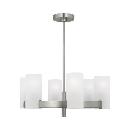 Rhode Chandelier in Brushed Steel (Medium).