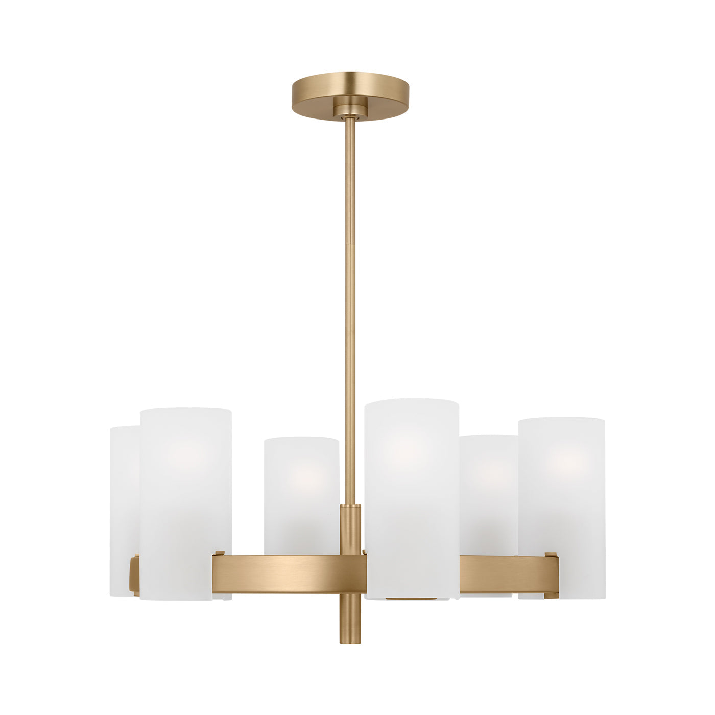 Rhode Chandelier in Satin Brass (Medium).