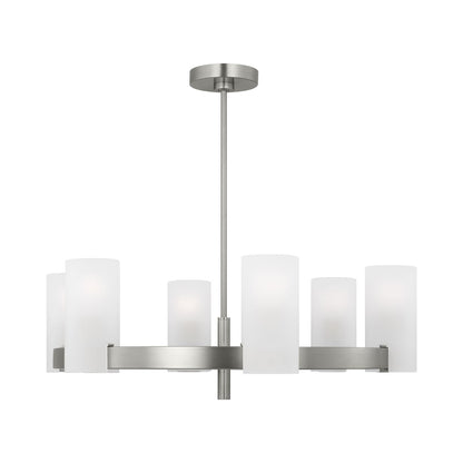 Rhode Chandelier in Brushed Steel (Large).