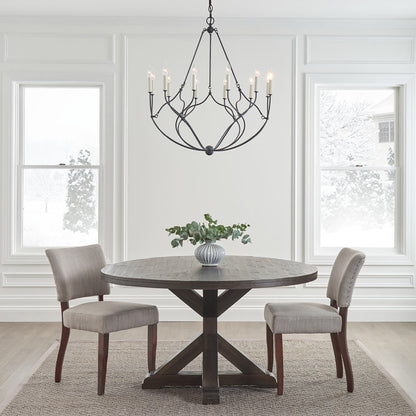 Richmond Chandelier in living room.