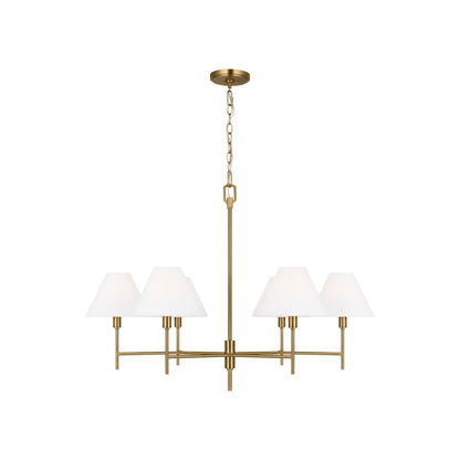 Ridgewood Chandelier in Burnished Brass (Large).