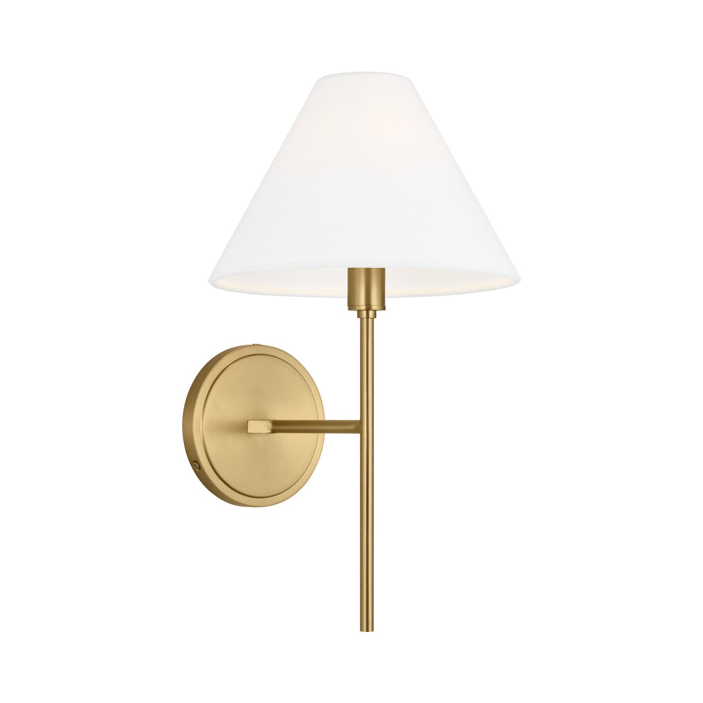 Ridgewood Wall Light in Burnished Brass (1-Light).