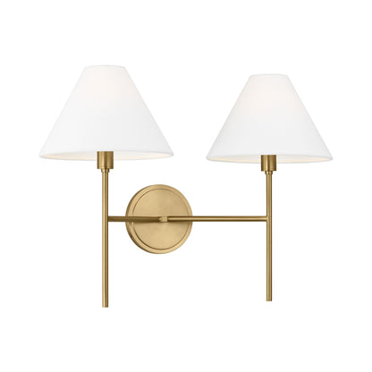 Ridgewood Wall Light in Burnished Brass (2-Light).