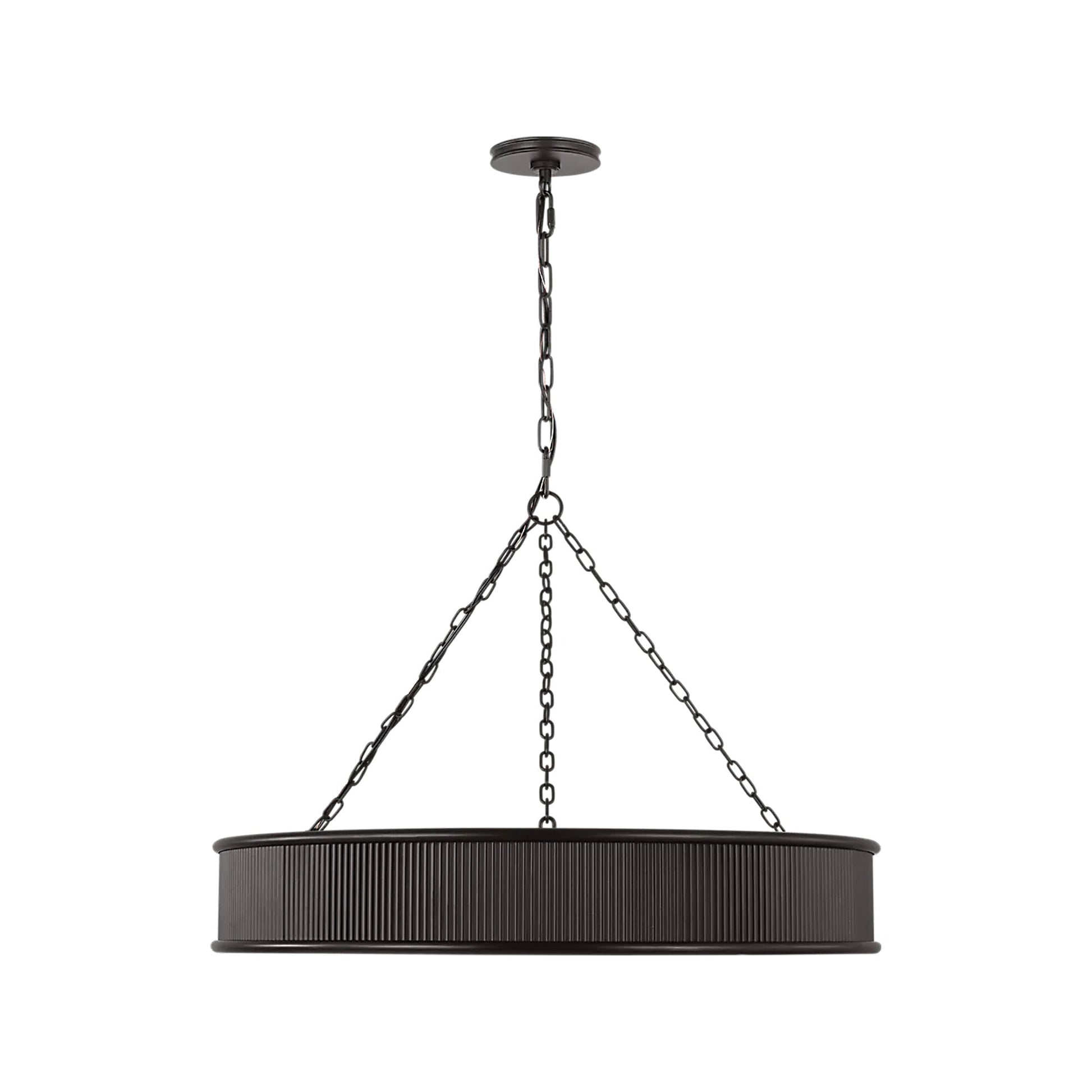 Ritz Chandelier in Aged Iron (27-Inch).