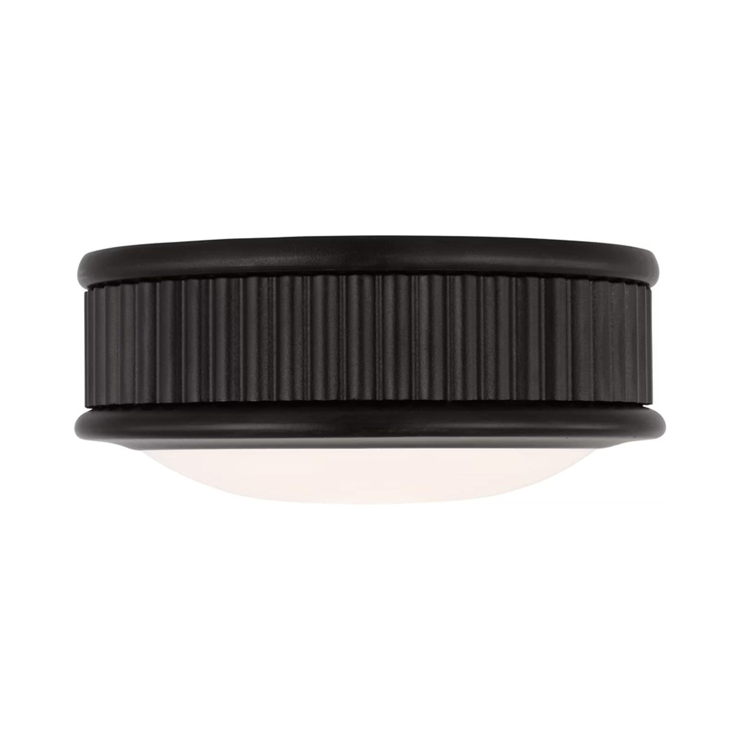 Ritz LED Flush Mount Ceiling Light in Aged Iron (5-Inch).