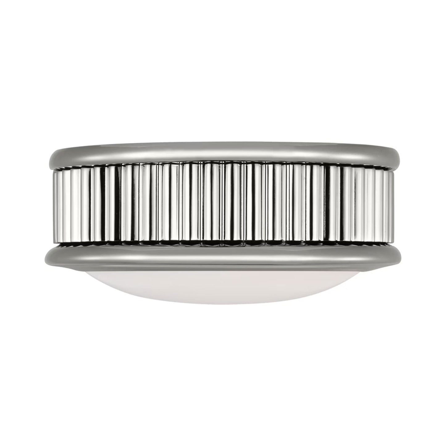 Ritz LED Flush Mount Ceiling Light in Polished Nickel (5-Inch).