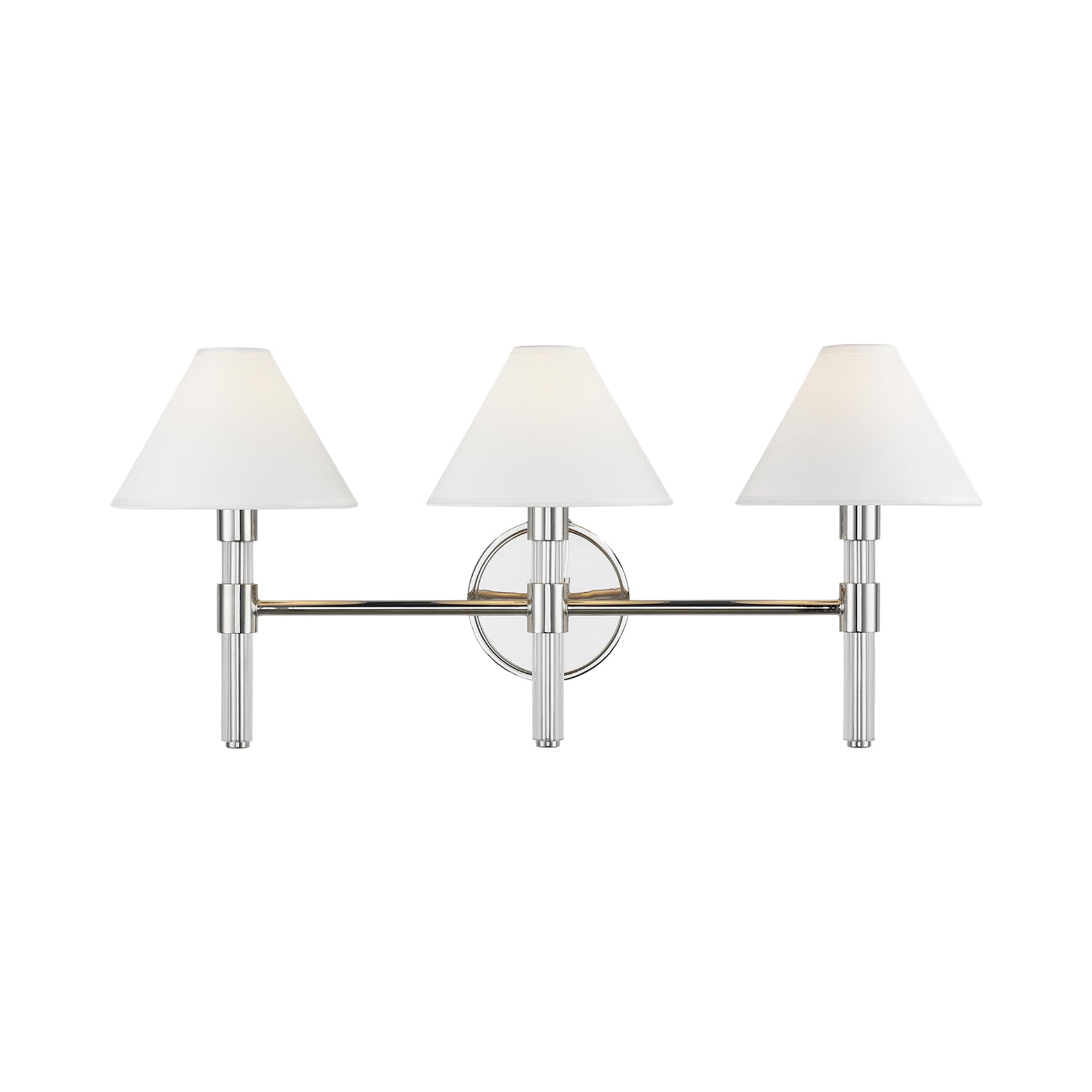Robert Bath Vanity Light in Polished Nickel (3-Light).