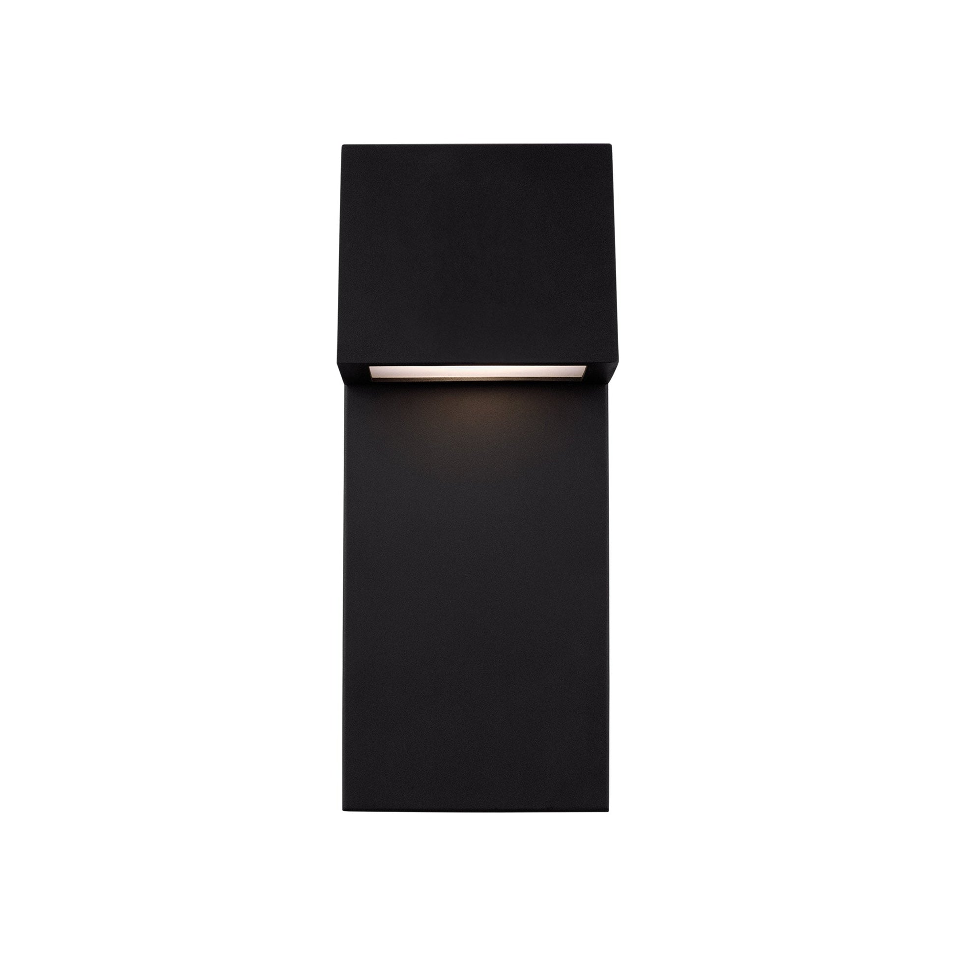 Rocha Outdoor LED Wall Light in Black (Medium).