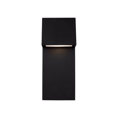 Rocha Outdoor LED Wall Light in Black (Medium).