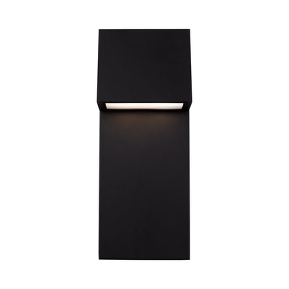 Rocha Outdoor LED Wall Light in Black (Large).