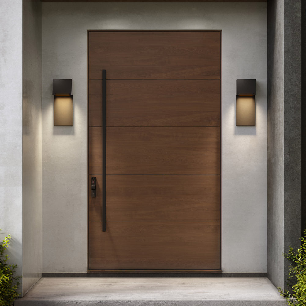 Rocha Outdoor LED Wall Light in Outside Area.