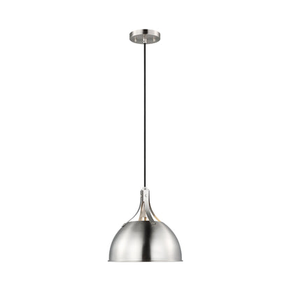 Rockland Pendant Light in Brushed Nickel.