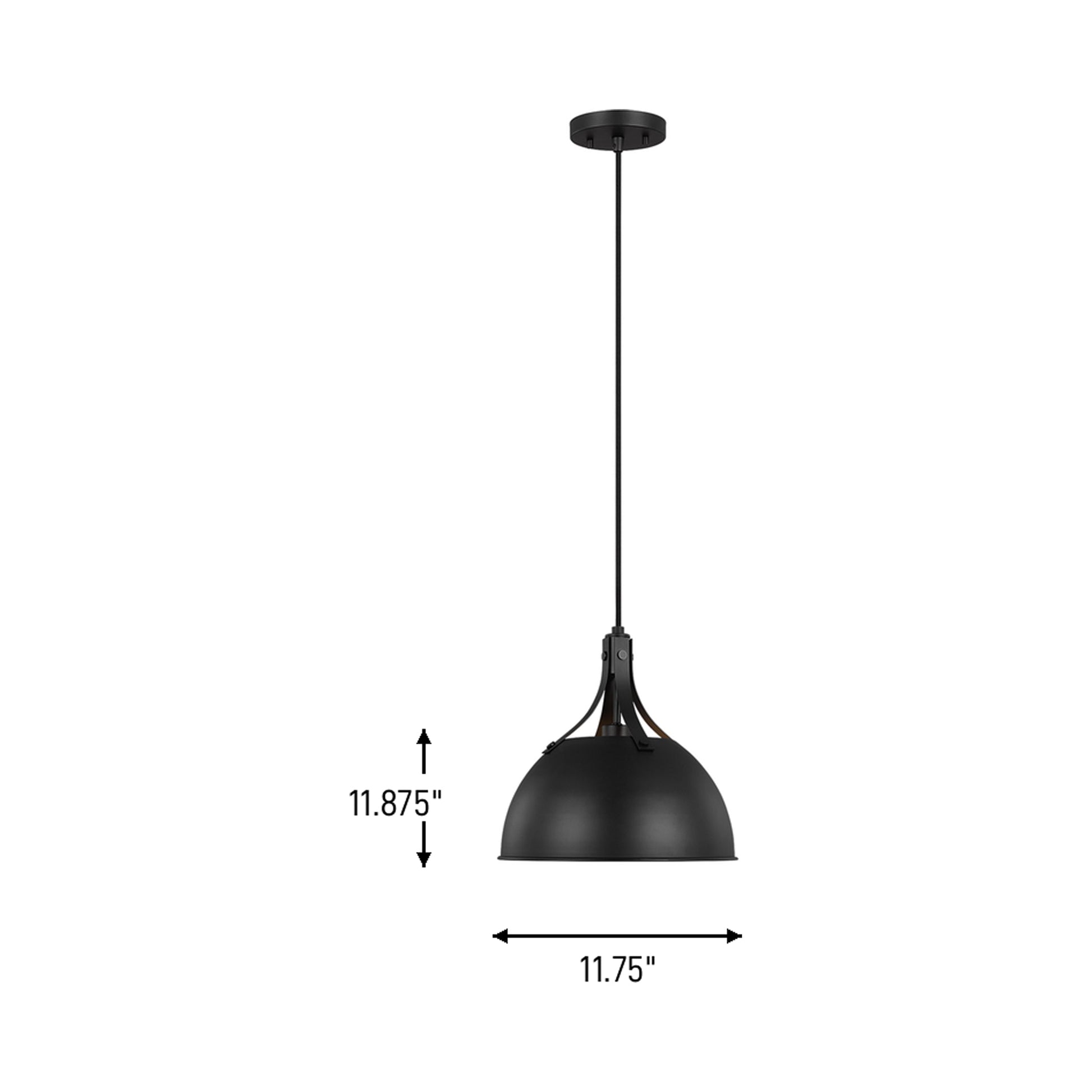 Rockland Pendant Light - line drawing.