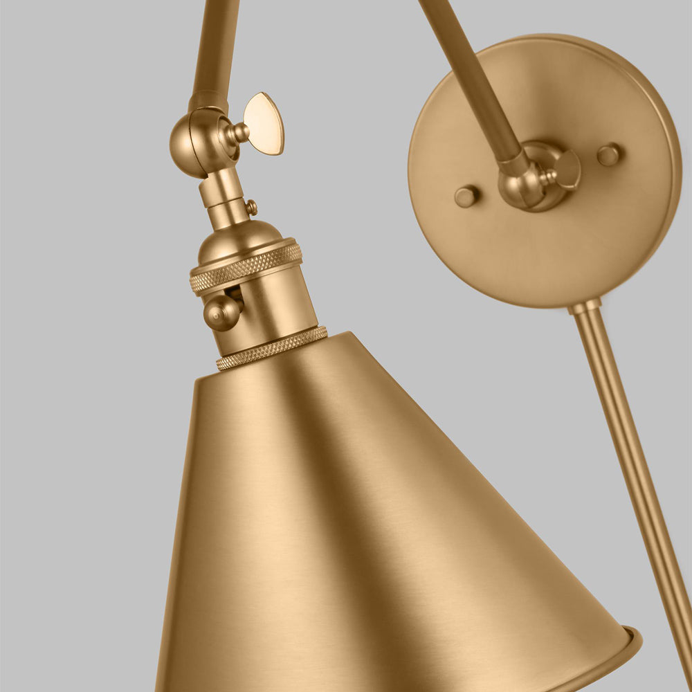 Salem Double Arm One Bath Wall Light in Detail.