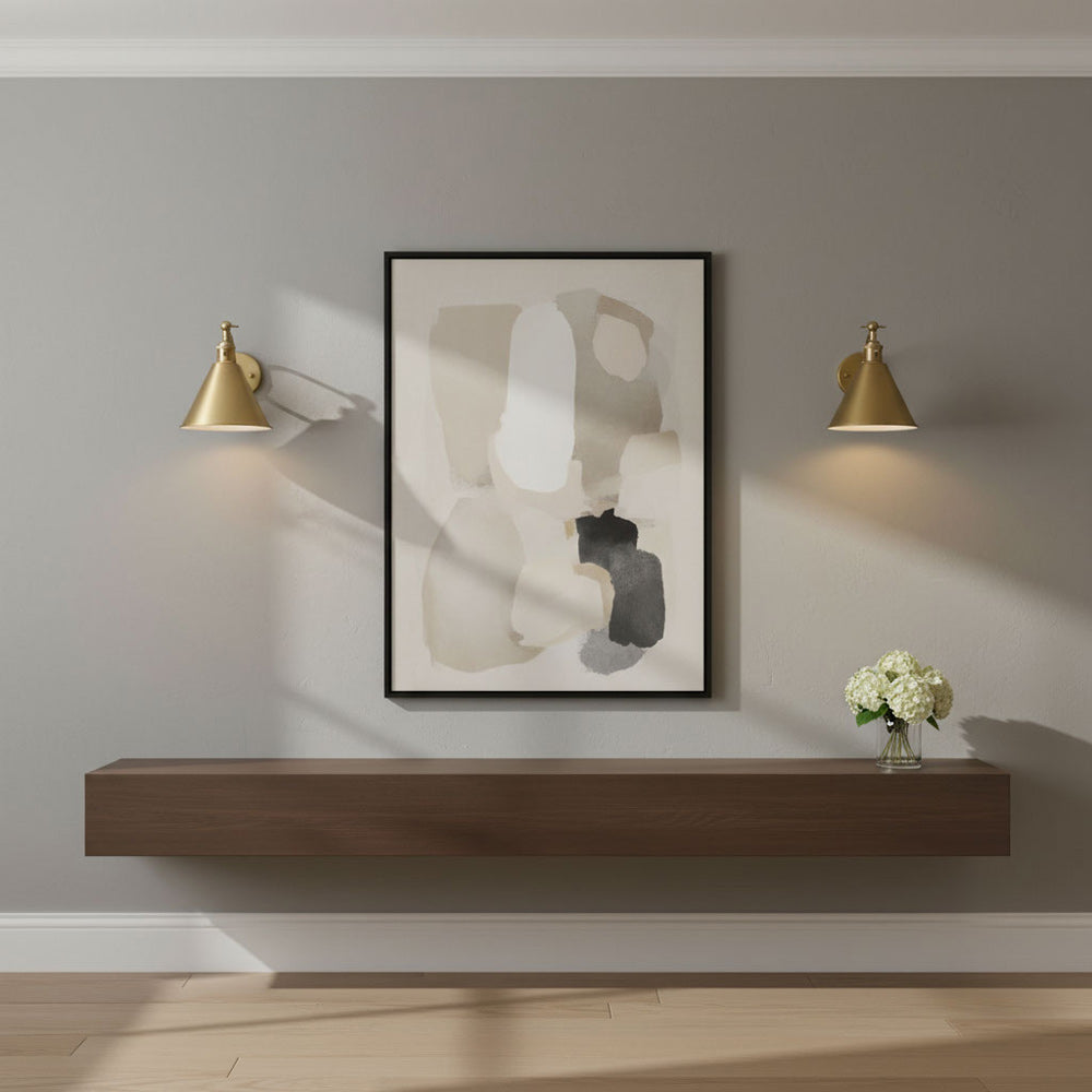 Salem Single Arm One Wall Light in living room.