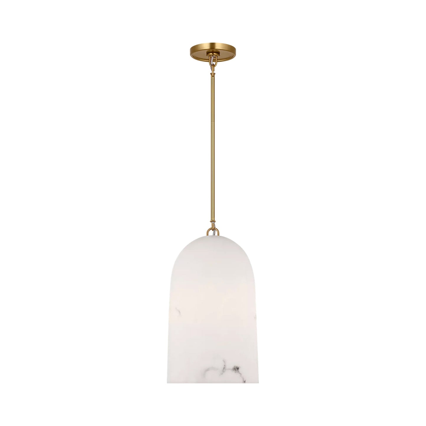 Savina Pendant Light in Burnished Brass (10-Inch).