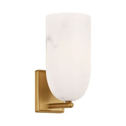 Savina Wall Light in Burnished Brass.